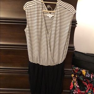 Black and white romper